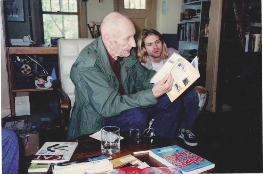 kurt cobain william burroughs 2 FOTOS DE KURT COBAIN JUNTO A WILLIAM BURROUGHS